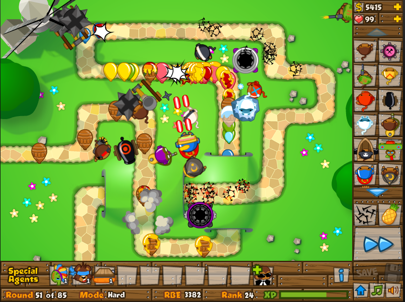 Monkey Bloons Tower Defense 2 Hacked