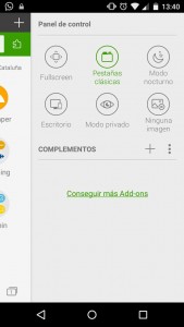 Opciones Dolphin Browser