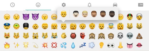 Iconos raciales WhatsApp