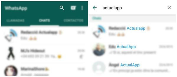 WhatsApp busqueda