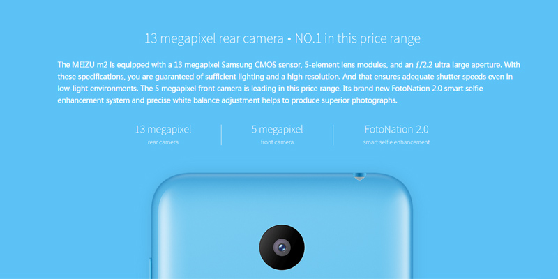Cámaras del Meizu M2