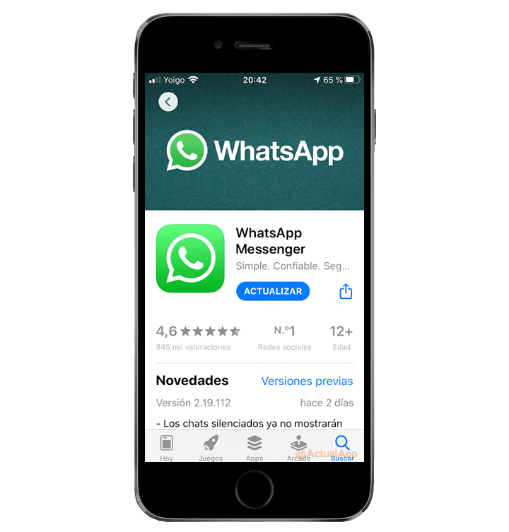 como instalar whatsapp en iphone