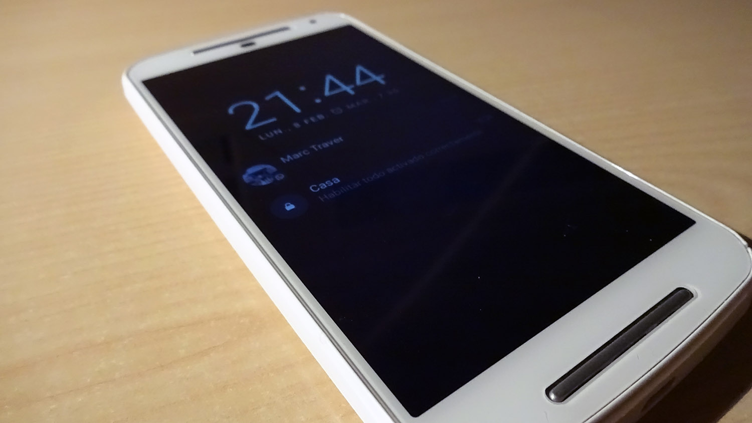 Moto G 2014 con "Pantalla ambiente"