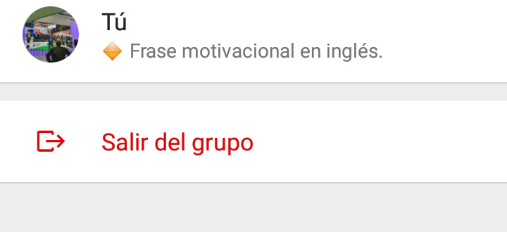 salir del grupo rojo whatsapp