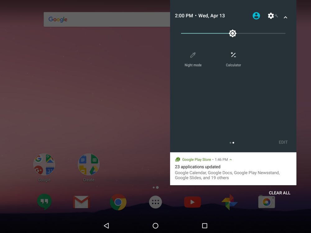 Android N Developer Preview 2 calculadora