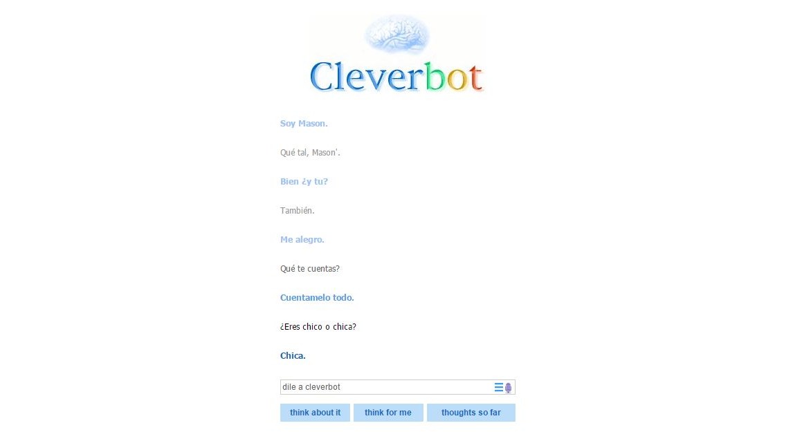 Cleverbot conversación
