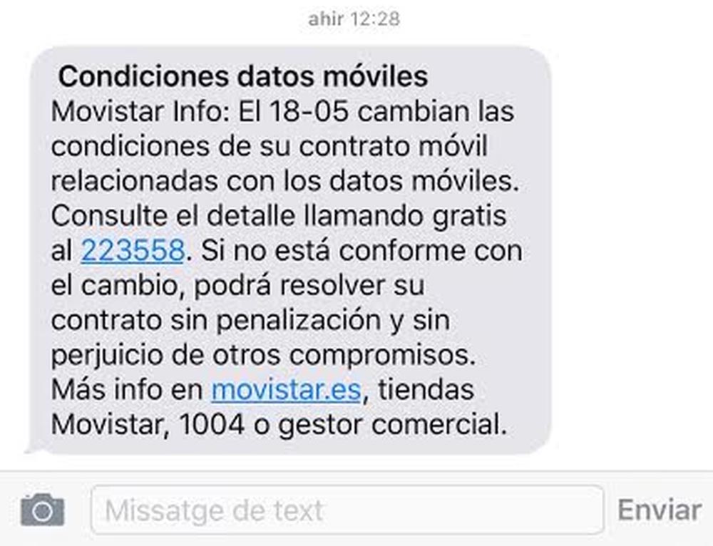 Movistar exceso datos 18 de mayo