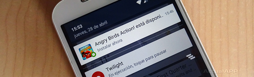 actualapp angry birds action está disponible