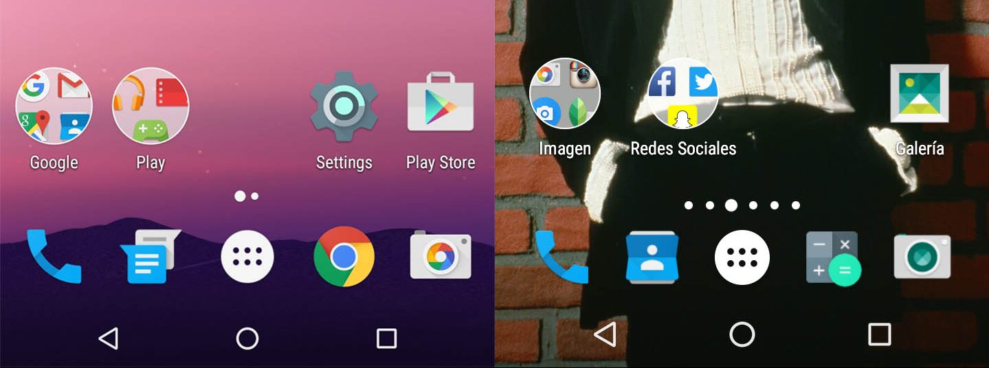 android n carrpeta comparacion nova launcher beta 5