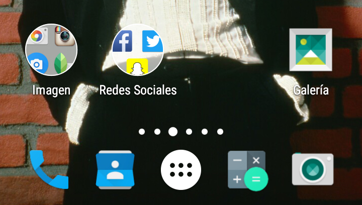 carpetas android n en nova launcher