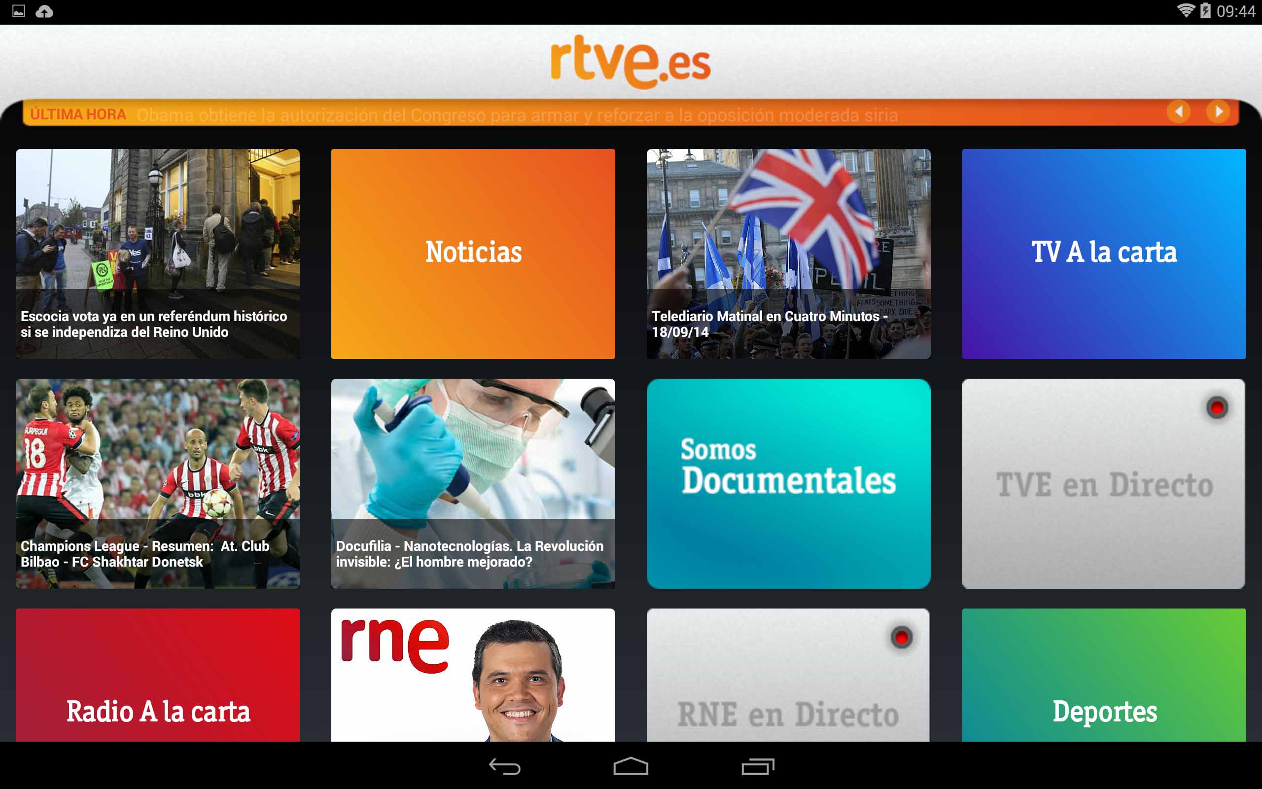 rtve app en directo android
