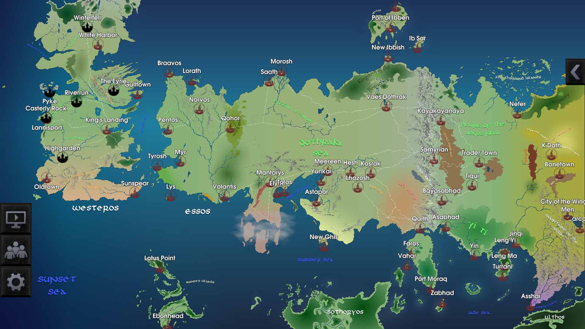 mapa juego de tronos app