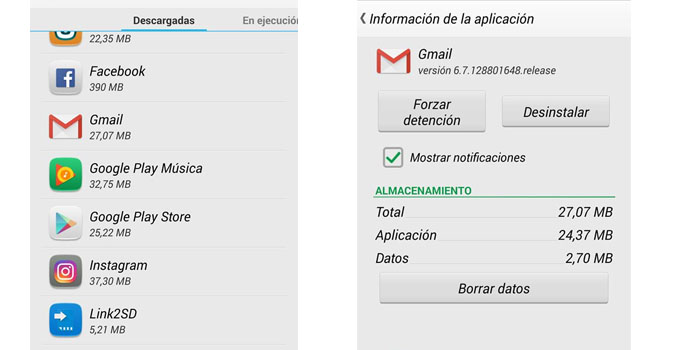 desactivar las notificaciones