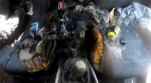 El coche donde se incendió el iPhone 7