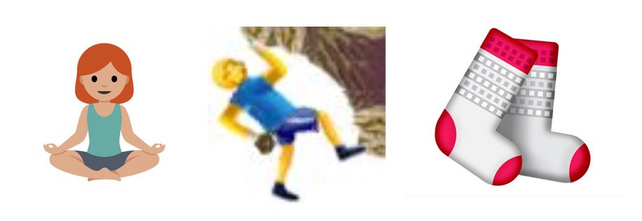 unicode-10-emoji-lotus-climber-socks-emojipedia
