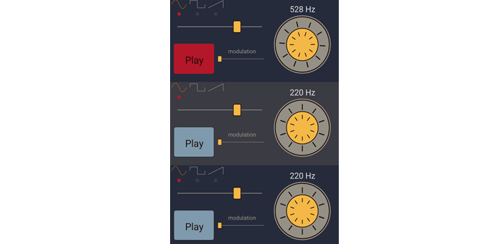 Generador de sonido frecuencia