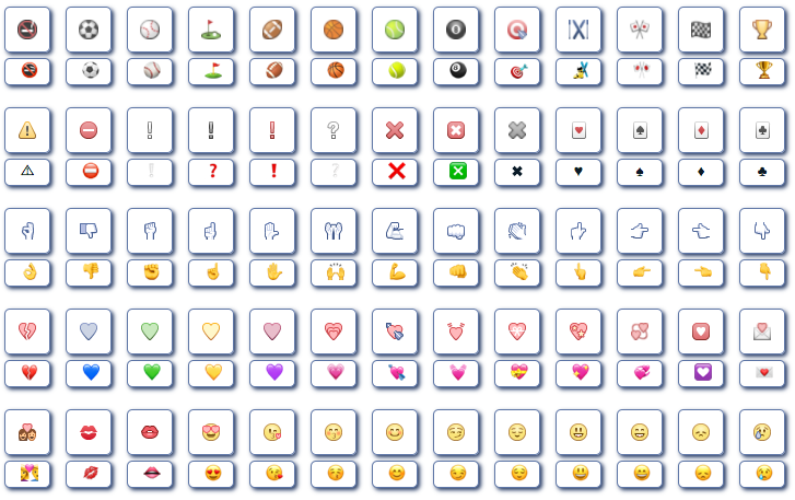 emoticonos de Facebook