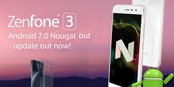 ASUS Zenfone 3 se actualiza a Android 7.0 Nougat