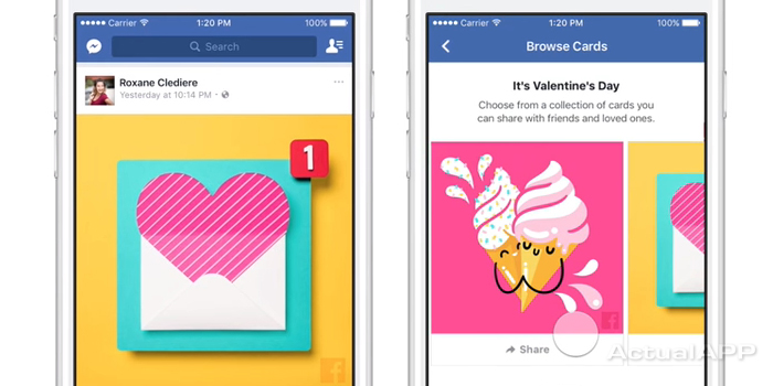 facebook en san valentin