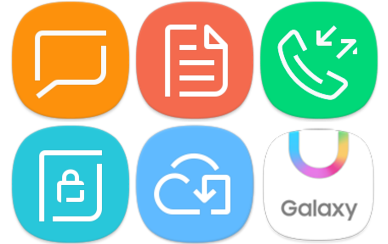 iconos del samsung galaxy s8