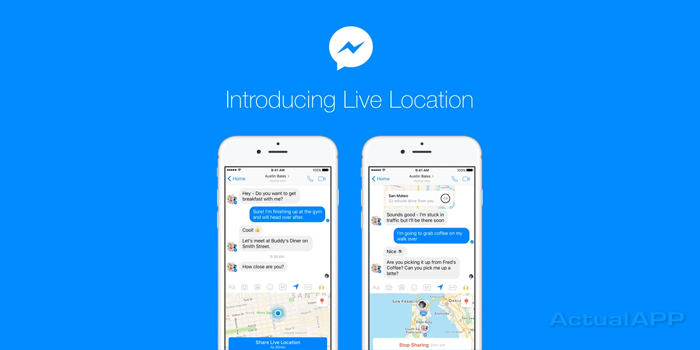 Facebook Messenger localizacion en tiempo real de Messenger