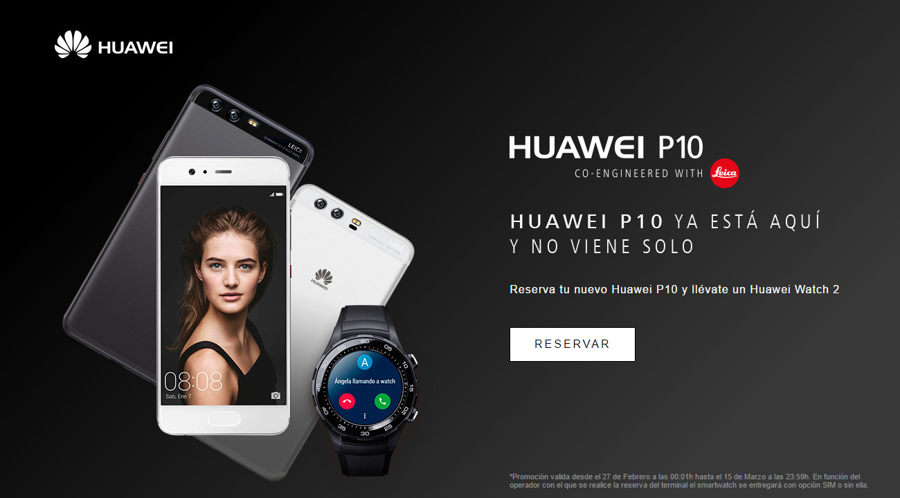 reservar el huawei p10 