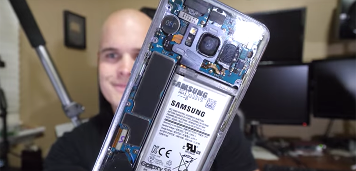 carcasa trasera transparente para el galaxy s8 2