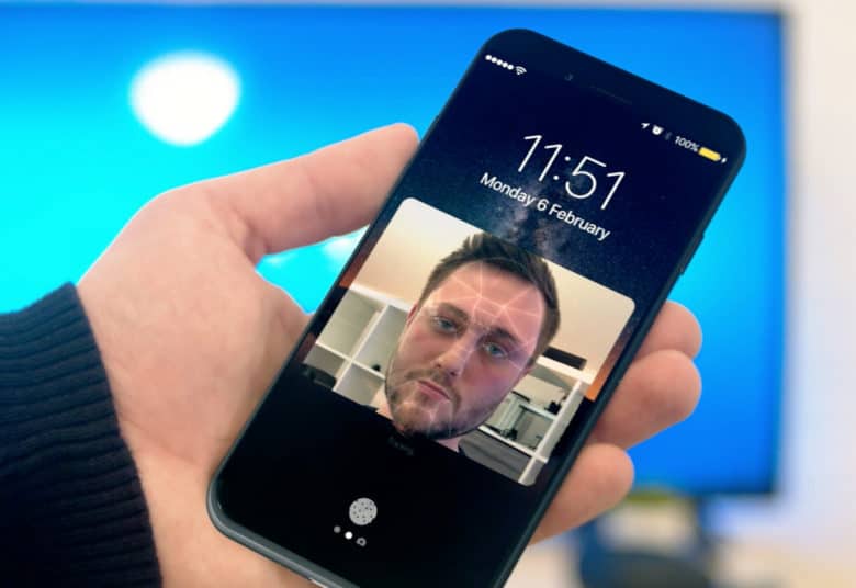 camara frontal del iphone 8
