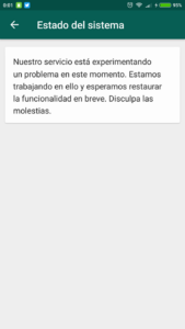 whatsapp ha caido