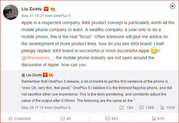 oneplus 5 sera el flagship mas delgado
