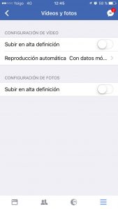 colgar fotos y videos hd en facebook ios 1