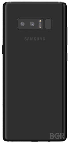 nuevo render del galaxy note 8