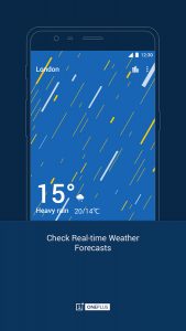 descargar la app del tiempo de OnePlus