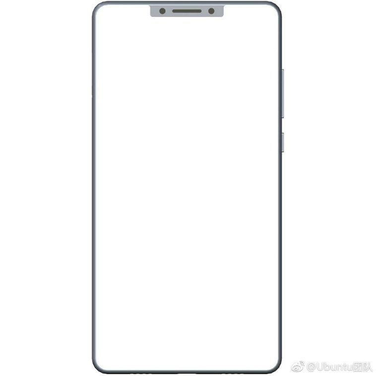 posible diseno del Xiaomi Mi mix 2