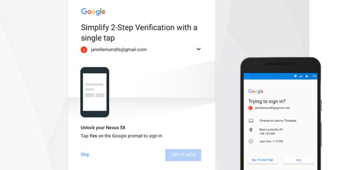 verificación en dos pasos de google