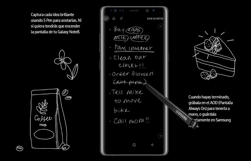 galaxy s8 y galaxy note 8