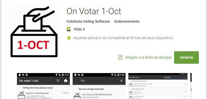 app para saber dónde votar en el referéndum