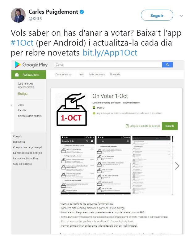 app para saber dónde votar en el referéndum