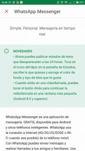 videollamadas en ventana flotante de WhatsApp