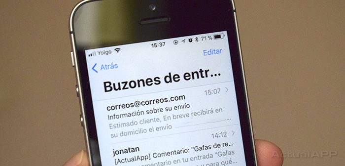 varias cuentas de email en iOS 11