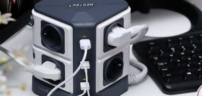 regleta vertical con USB