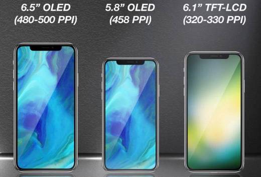 carcasa trasera de los iphone 2018