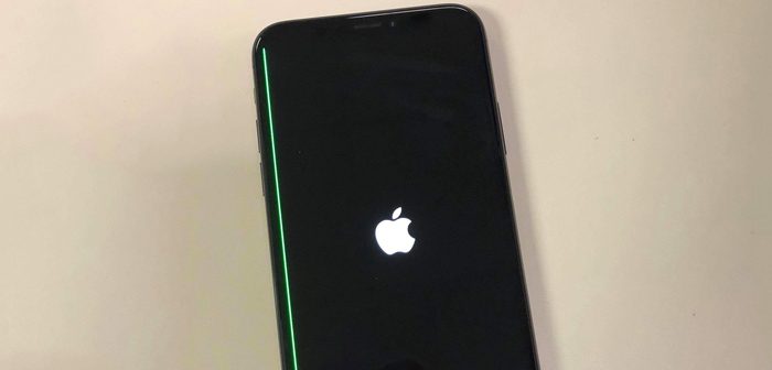 línea verde en la pantalla del iPhone X