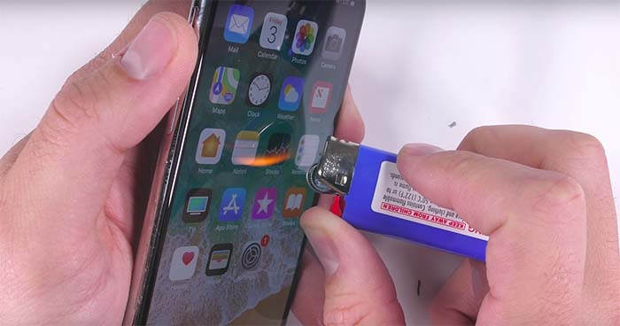 test de resistencia del iphone x