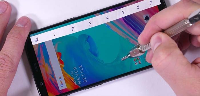 test de resistencia del oneplus 5t