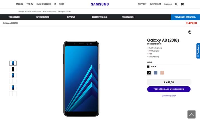 Samsung galaxy a8 (2018)