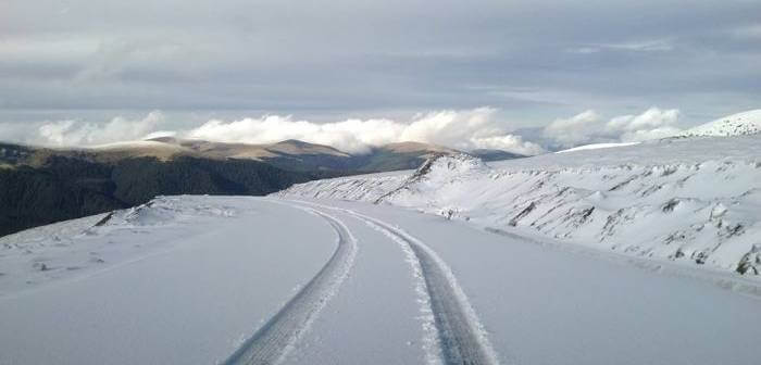 carreteras se han cortado por culpa de la nieve