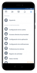 desactivar la cuenta de Facebook
