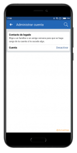 desactivar la cuenta de Facebook