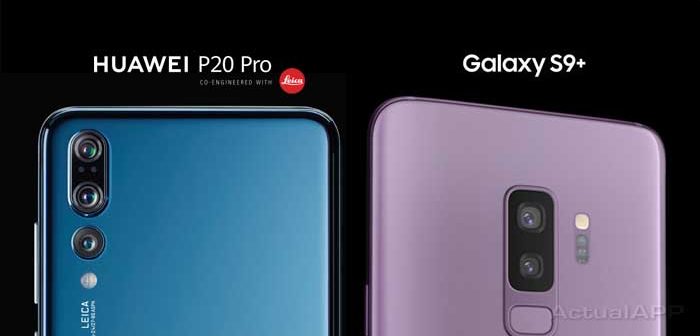 Samsung galaxy s9 and huawei p20 pro